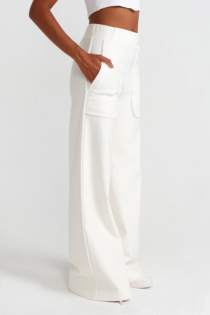 NU Oversized Pocket Relaxed Pants White