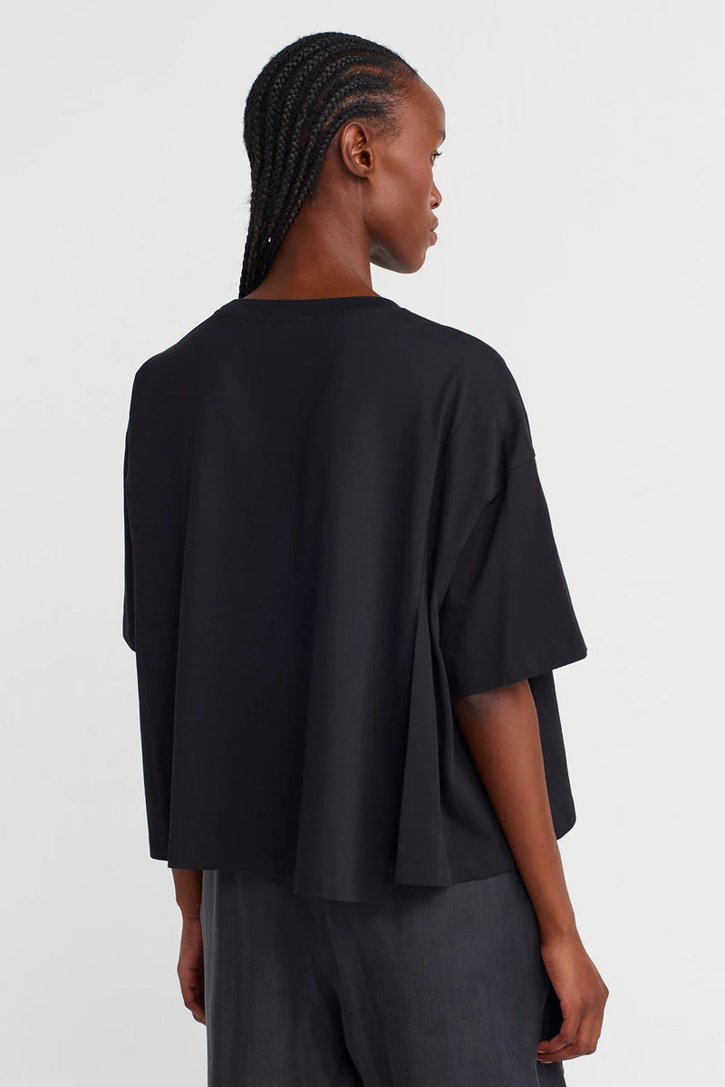 NU Printed Basic T-Shirt Black