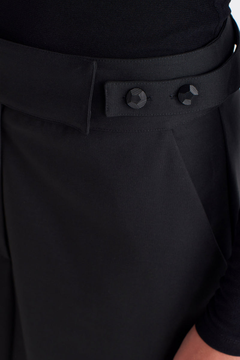 NU Wool Palazzo Trousers Black