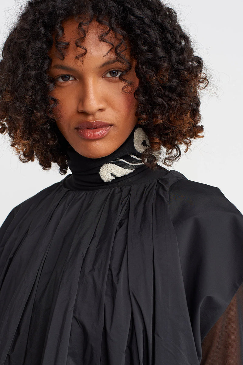 NU Taffeta Balloon Dress Black