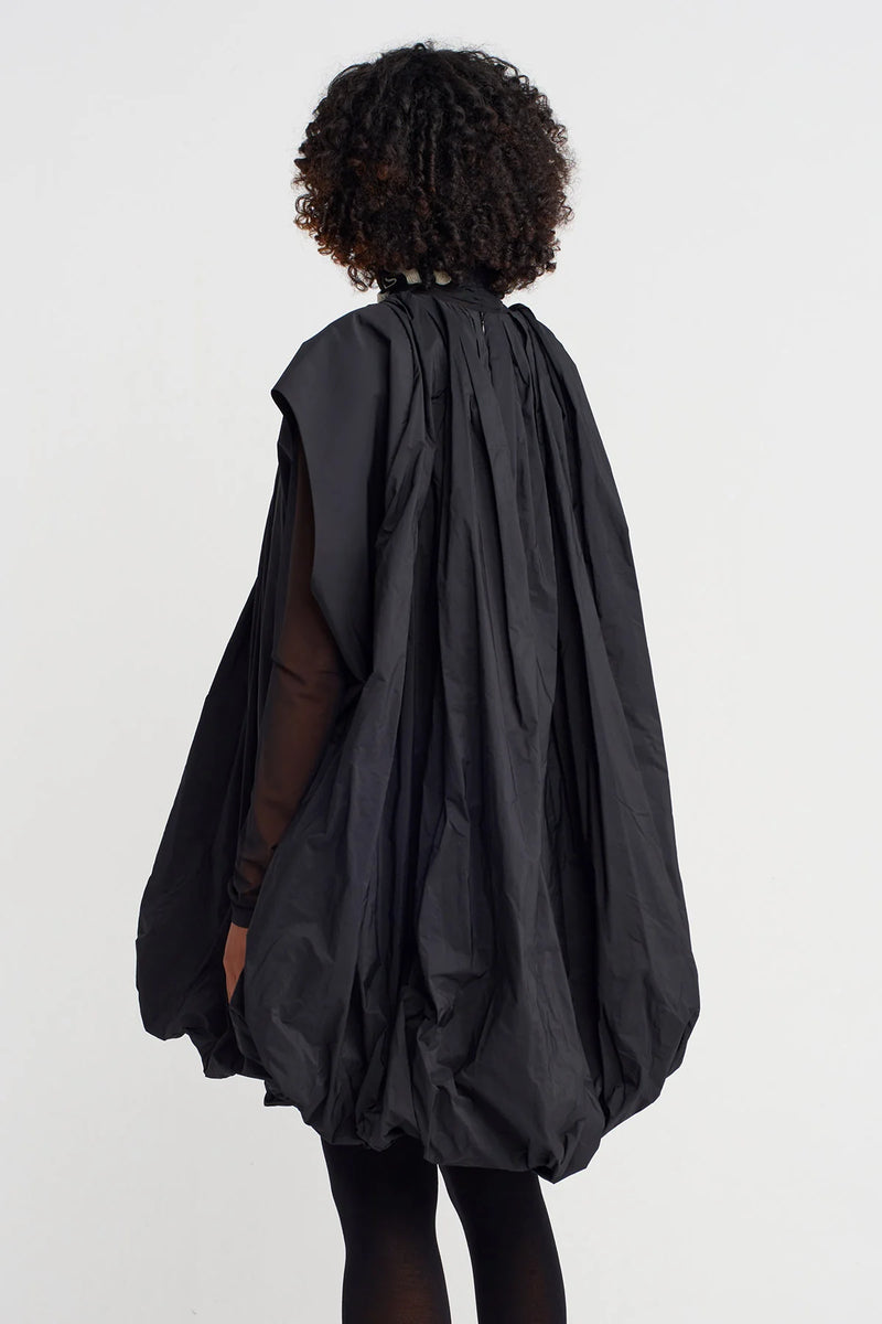 NU Taffeta Balloon Dress Black