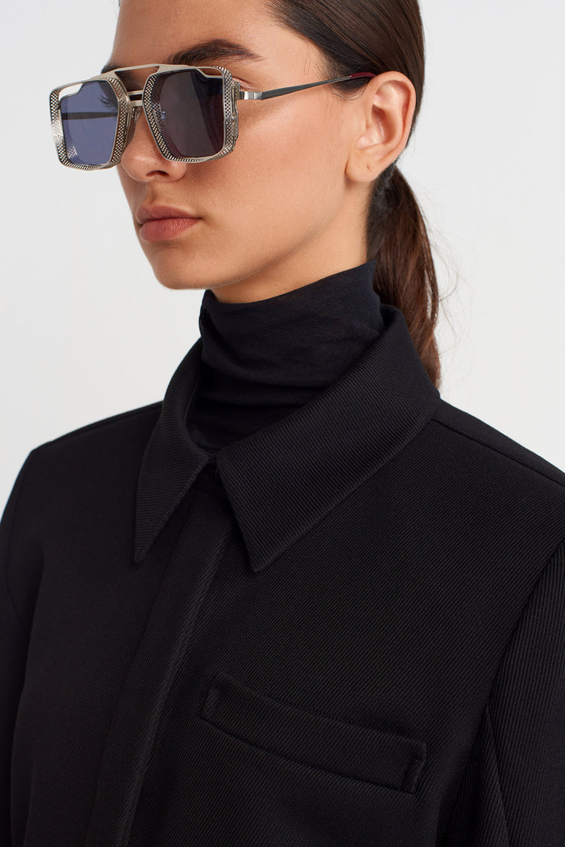 NU Padded Shirt Jacket  Black