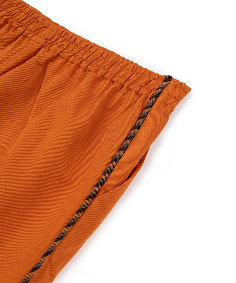 Machka Linen Blend Trousers Orange