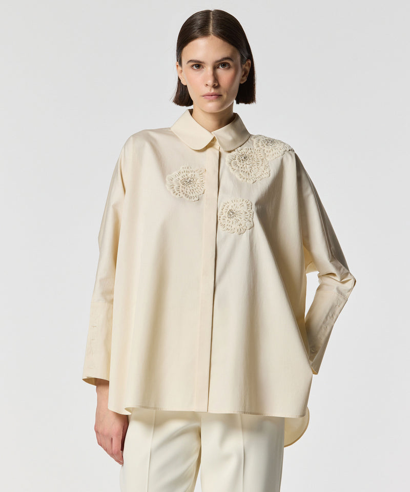 Machka Embroidered Oversize Shirt Oil