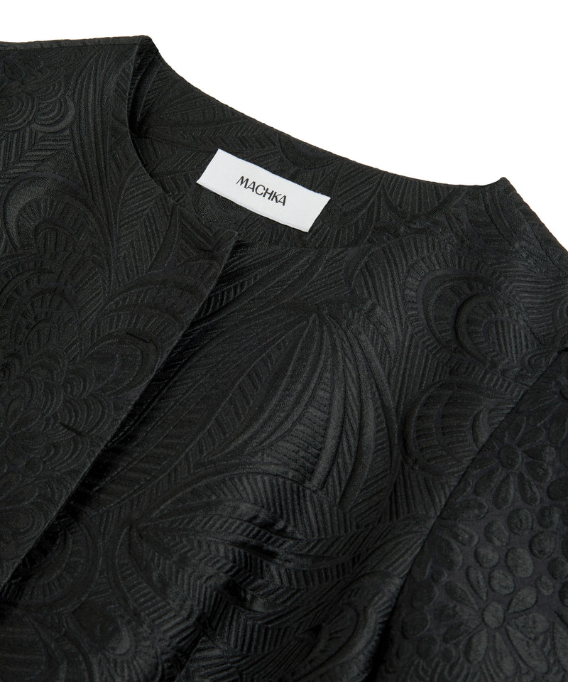 Machka Jacquard Dress Black