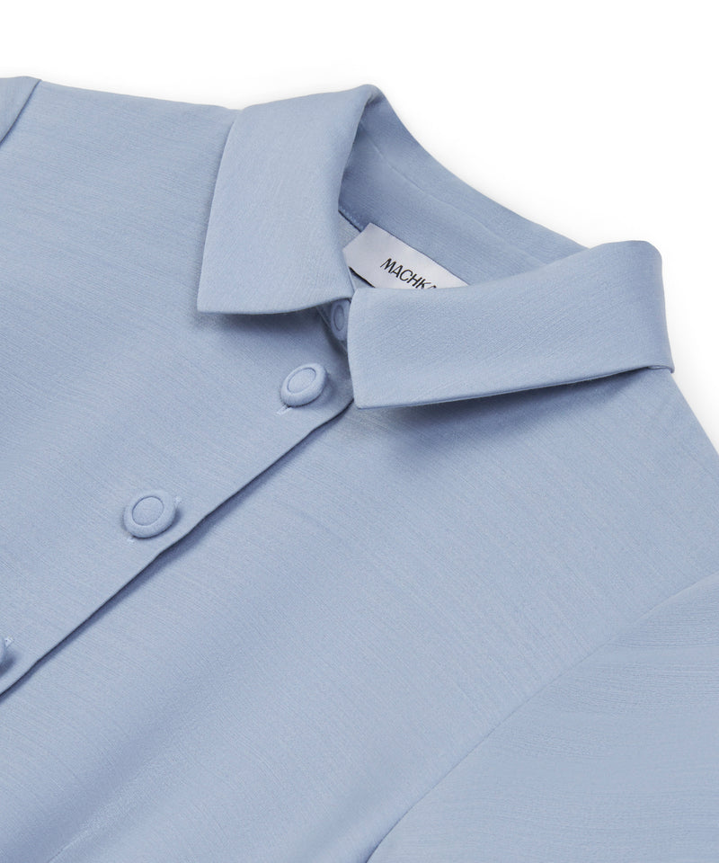 Machka Dress With Button Accessories Blue