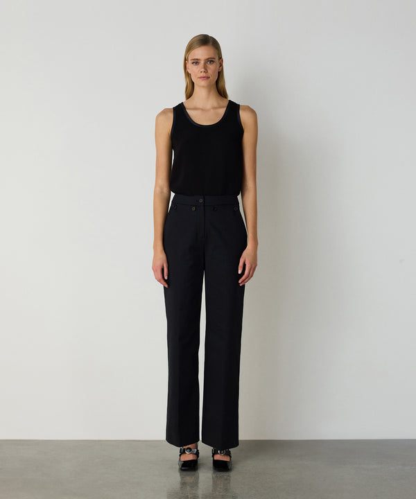 Machka Trousers With Button Accessories Black