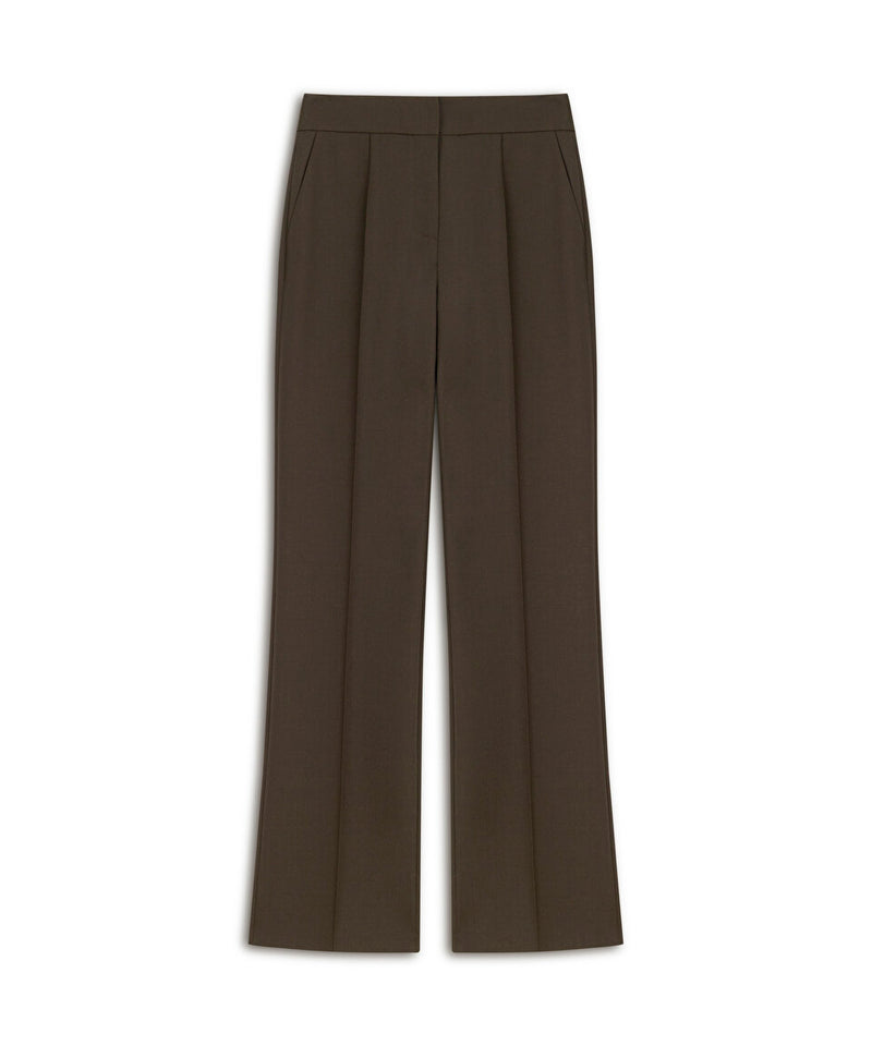 Machka Wool Blend Trousers Brown