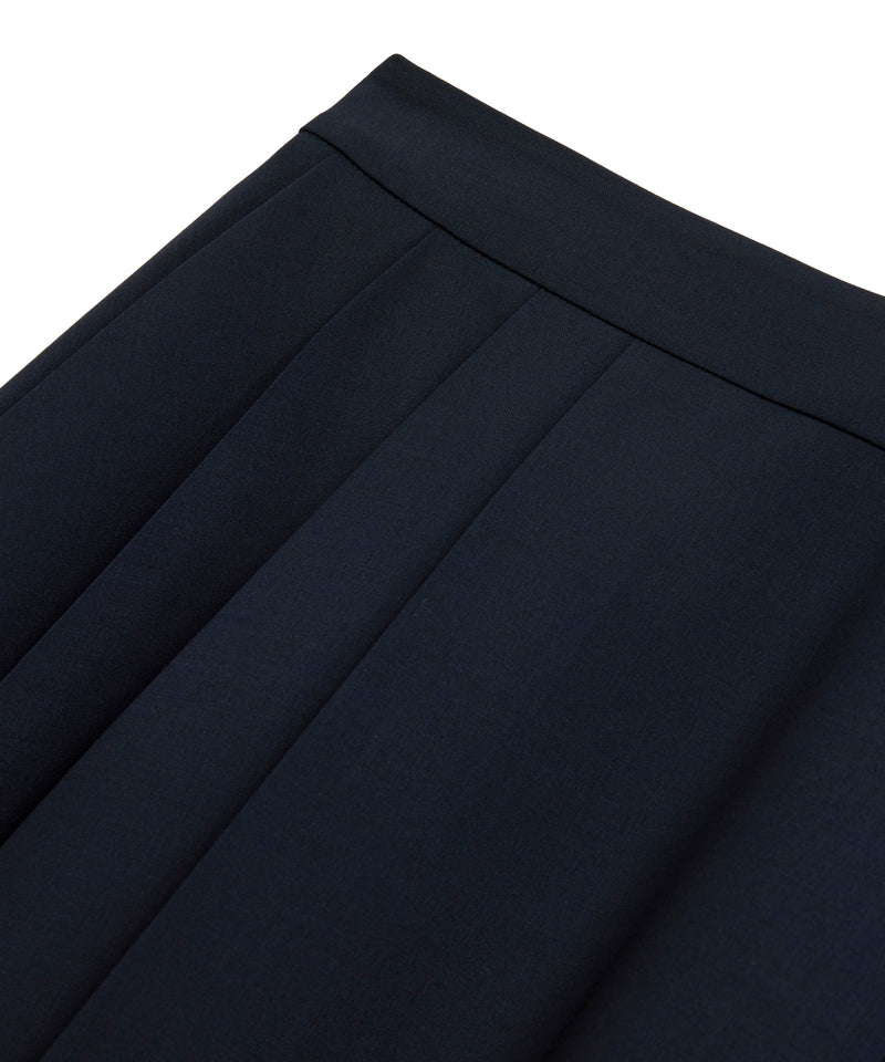 Machka Pleated Skirt Navy