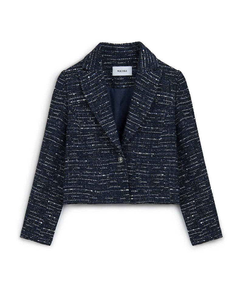 Machka Tweed Jacket Indigo