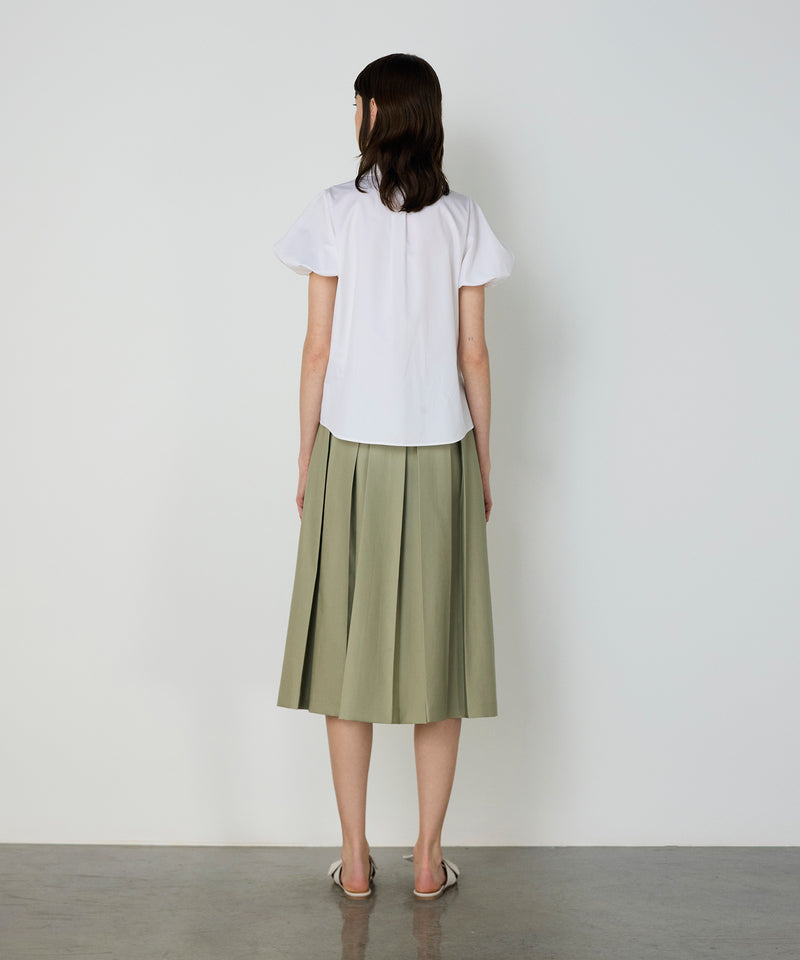 Machka Poplin Shirt With Floral Module Embroidery White