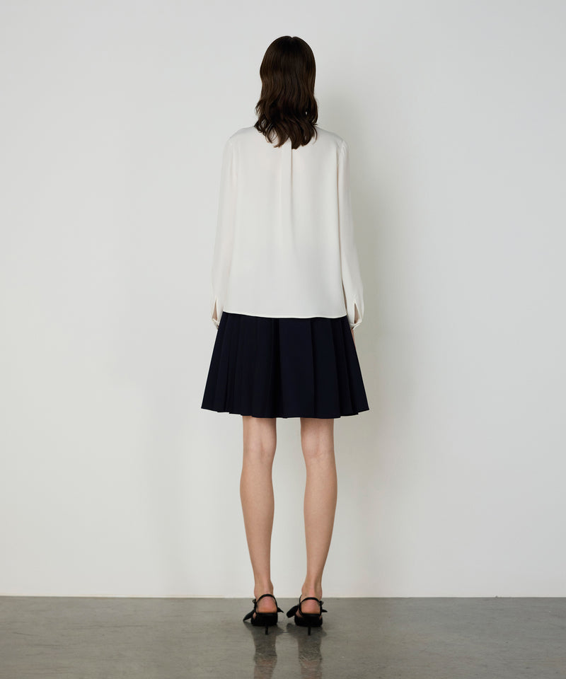 Machka Lace Striped Blouse Off White