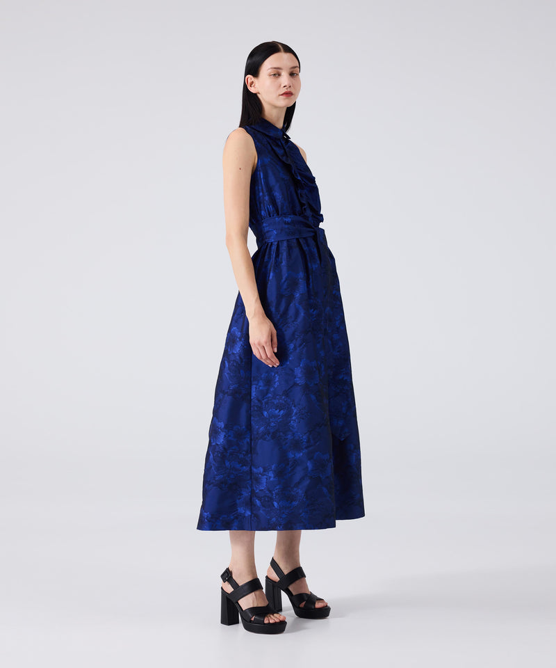 Machka Jacquard Dress Sax