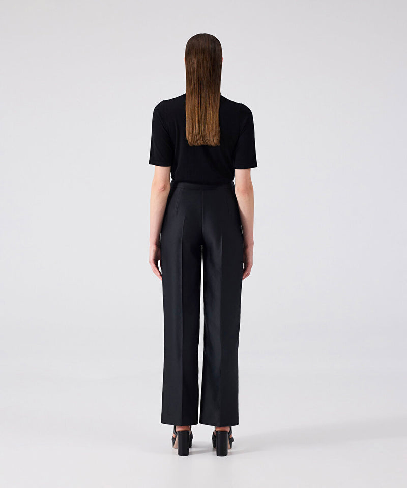 Machka Satin Duchess Trousers Black