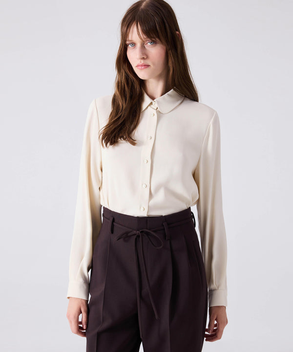 Machka Carrot Fit Trousers With Thin Belt Dark Brown