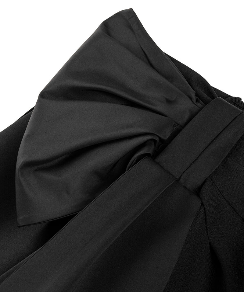 Machka Bow Midi Skirt Black