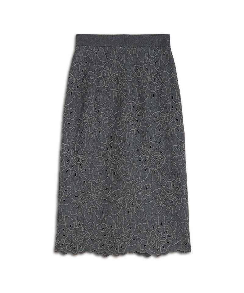 Machka Scallop Skirt Anthracite