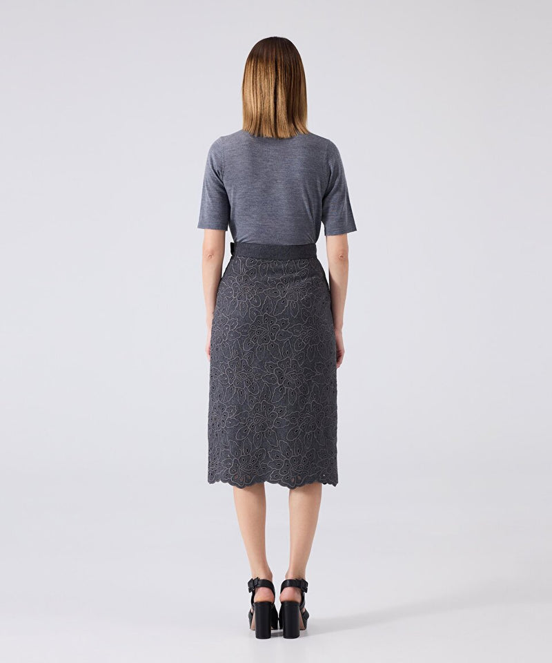 Machka Scallop Skirt Anthracite