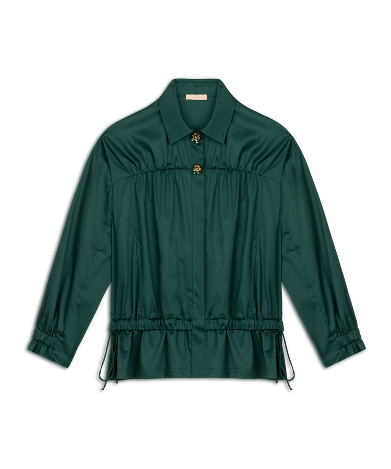 Machka Two Piece Look Shirt Dark Green