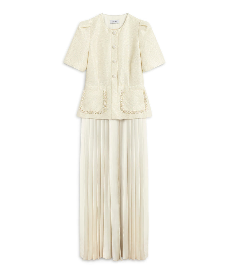 Machka Layered Dress Ecru