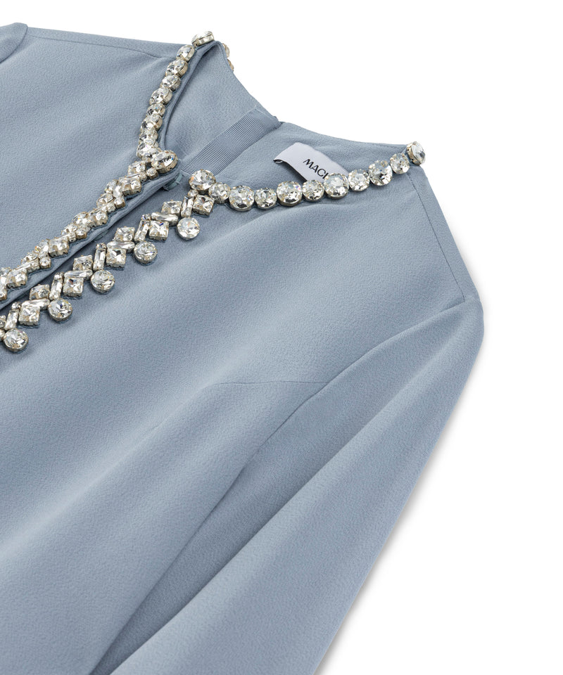 Machka Embroidered Maxi Dress Blue