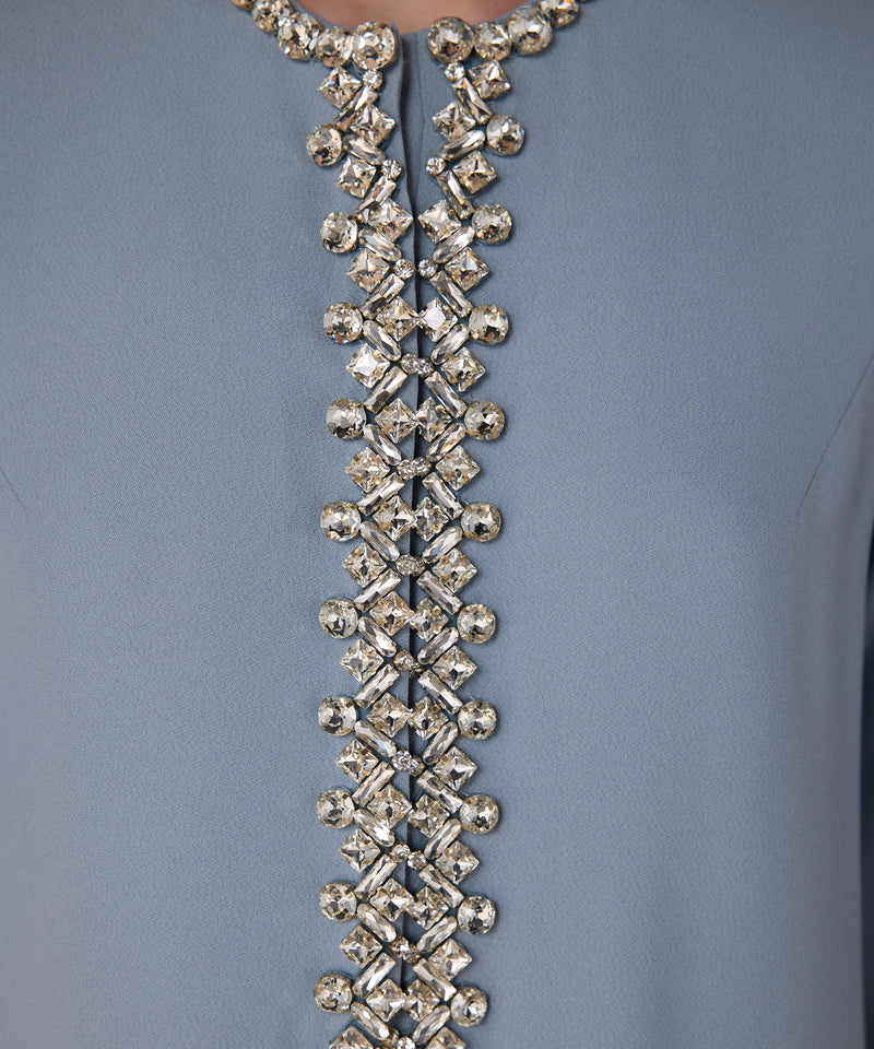 Machka Embroidered Maxi Dress Blue