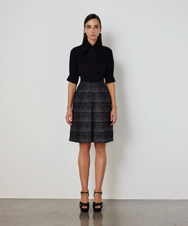 Machka Dual-Layer Dress Black