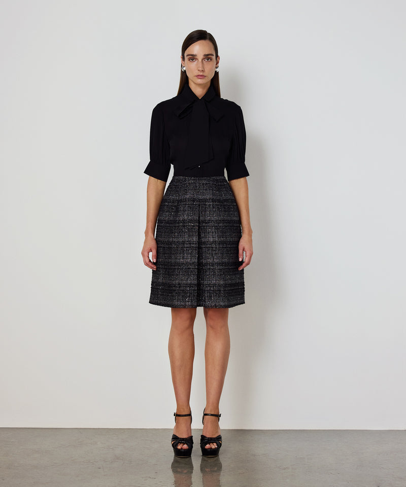 Machka Dual-Layer Dress Black