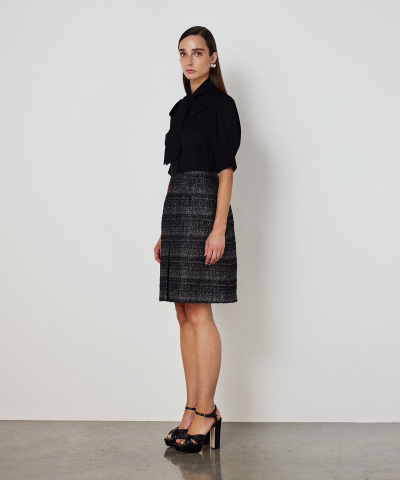 Machka Dual-Layer Dress Black