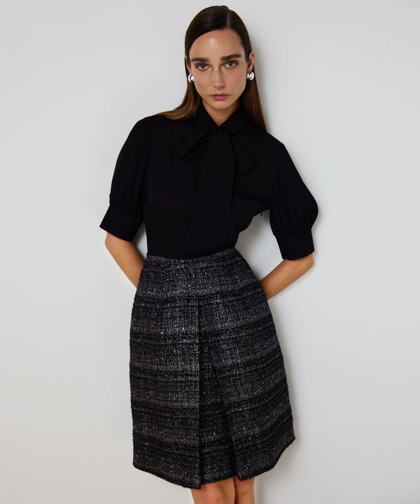 Machka Dual-Layer Dress Black