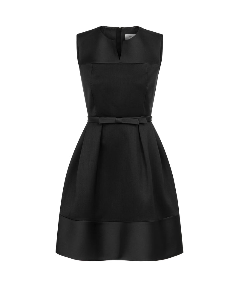 Machka Satin Duchess Mix Dress Black