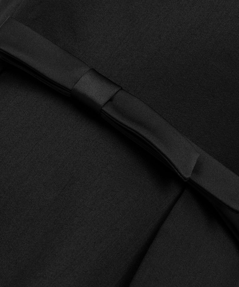 Machka Satin Duchess Mix Dress Black