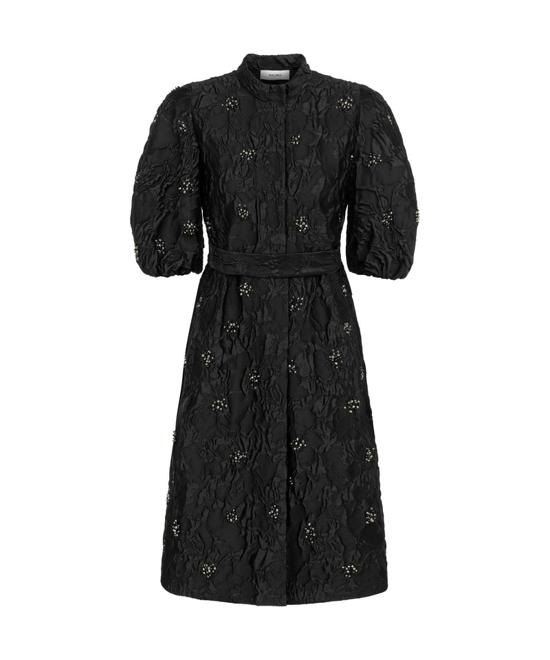 Machka Embellished And Jacquard Dress Black