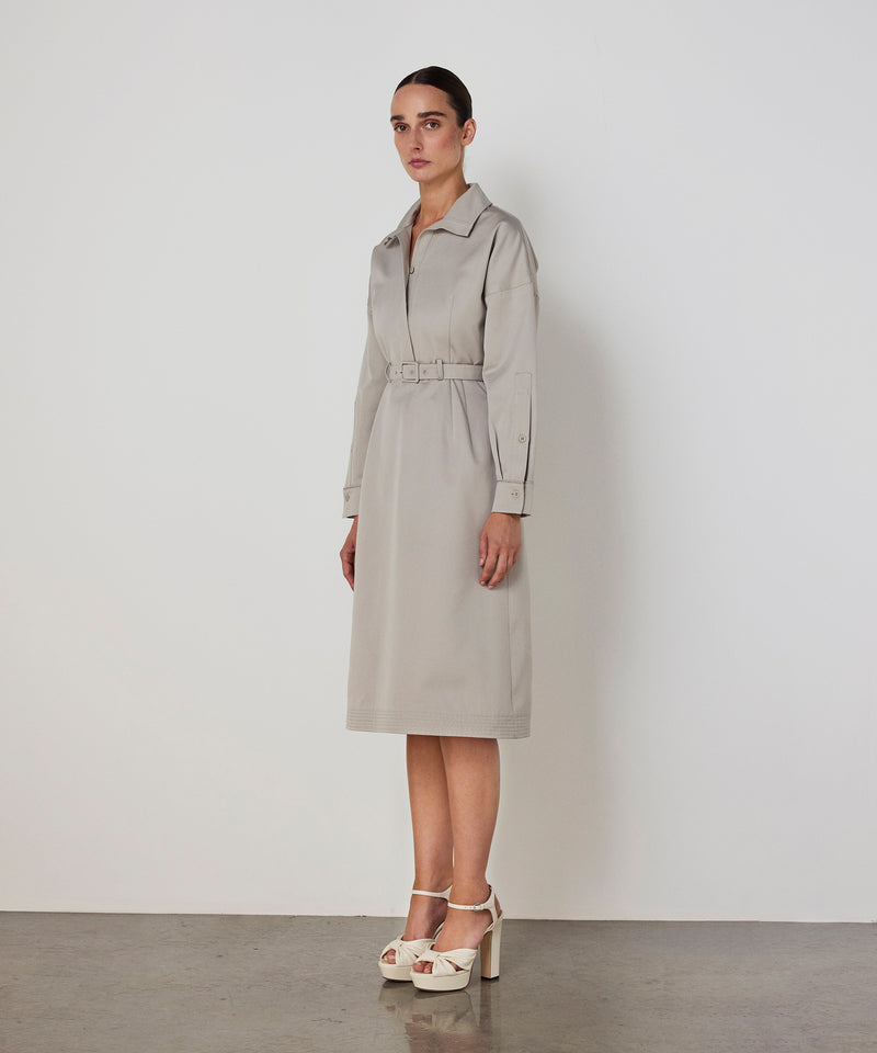 Machka Belted Dress Stone