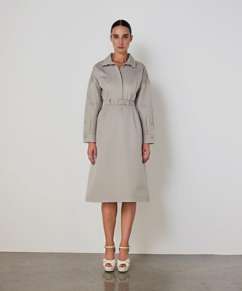 Machka Belted Dress Stone