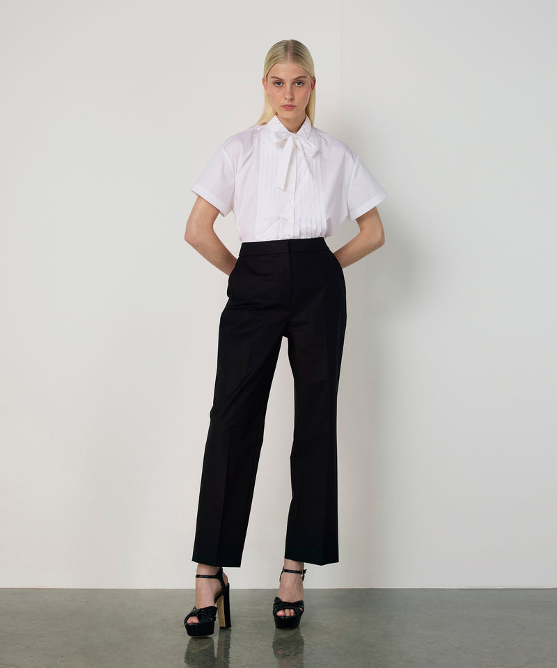 Machka Straight Fit Pressed Trousers Black