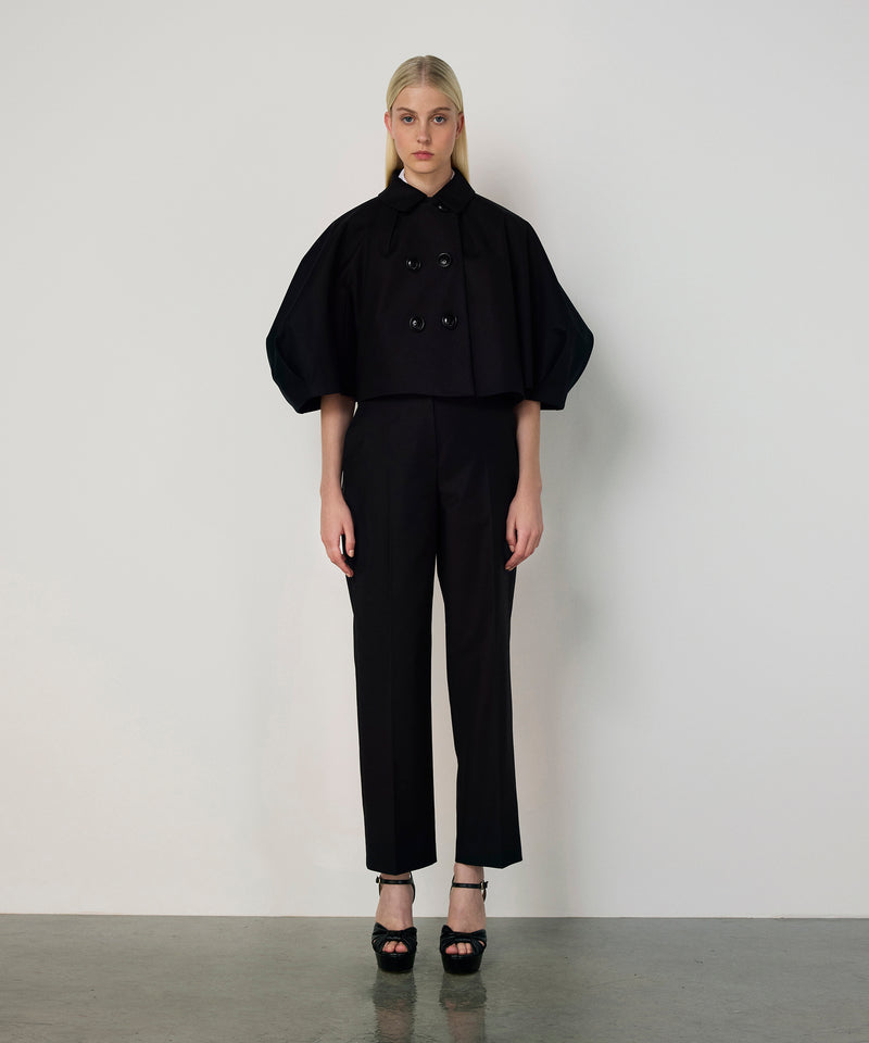 Machka Straight Fit Pressed Trousers Black