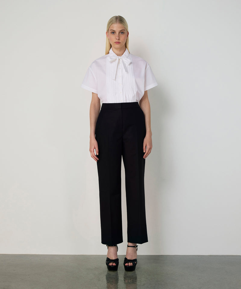 Machka Straight Fit Pressed Trousers Black