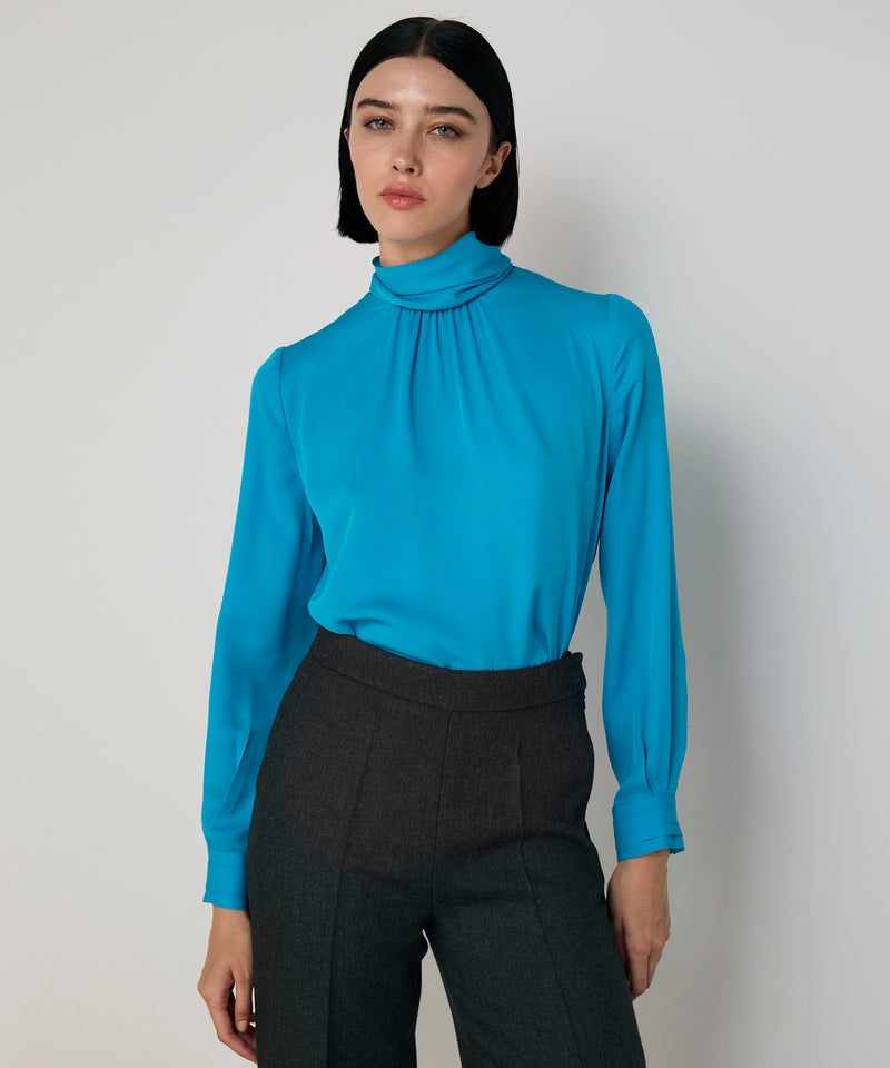 Machka Wide Leg Fit Pocketed Trousers Anthracite