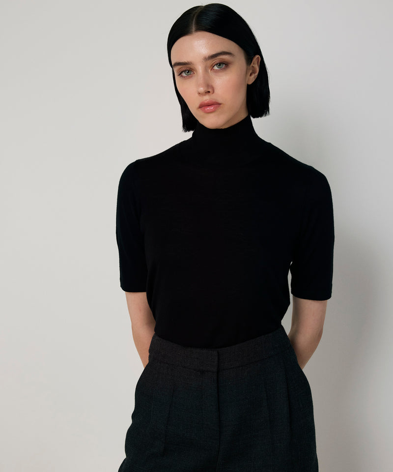 Machka Straight Fit Wool Trousers Anthracite