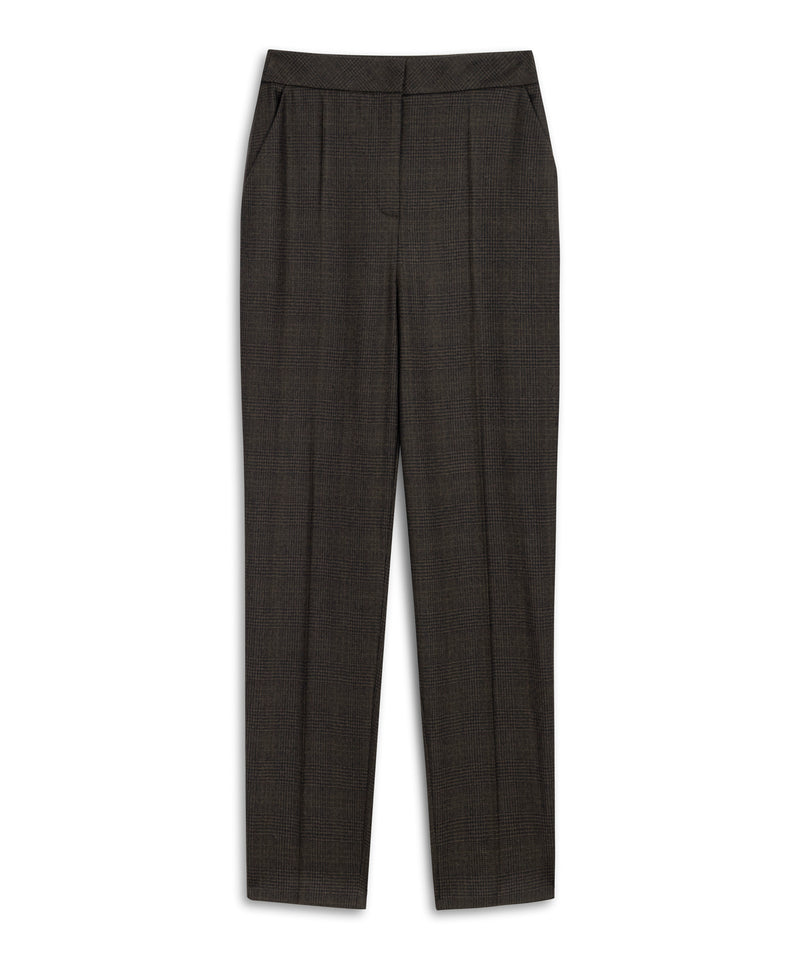 Machka Cigarette-Fit Wool Trousers Dark Brown