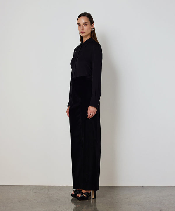 Machka Wide-Leg Fit Trousers Black