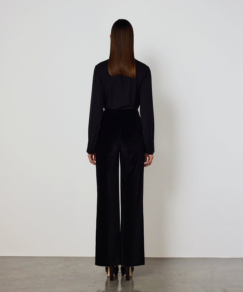 Machka Wide-Leg Fit Trousers Black