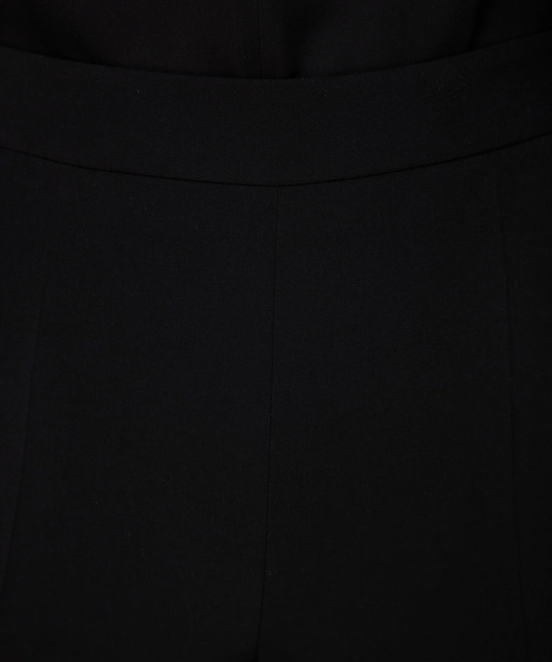 Machka Crepe Cigarette Trousers Black