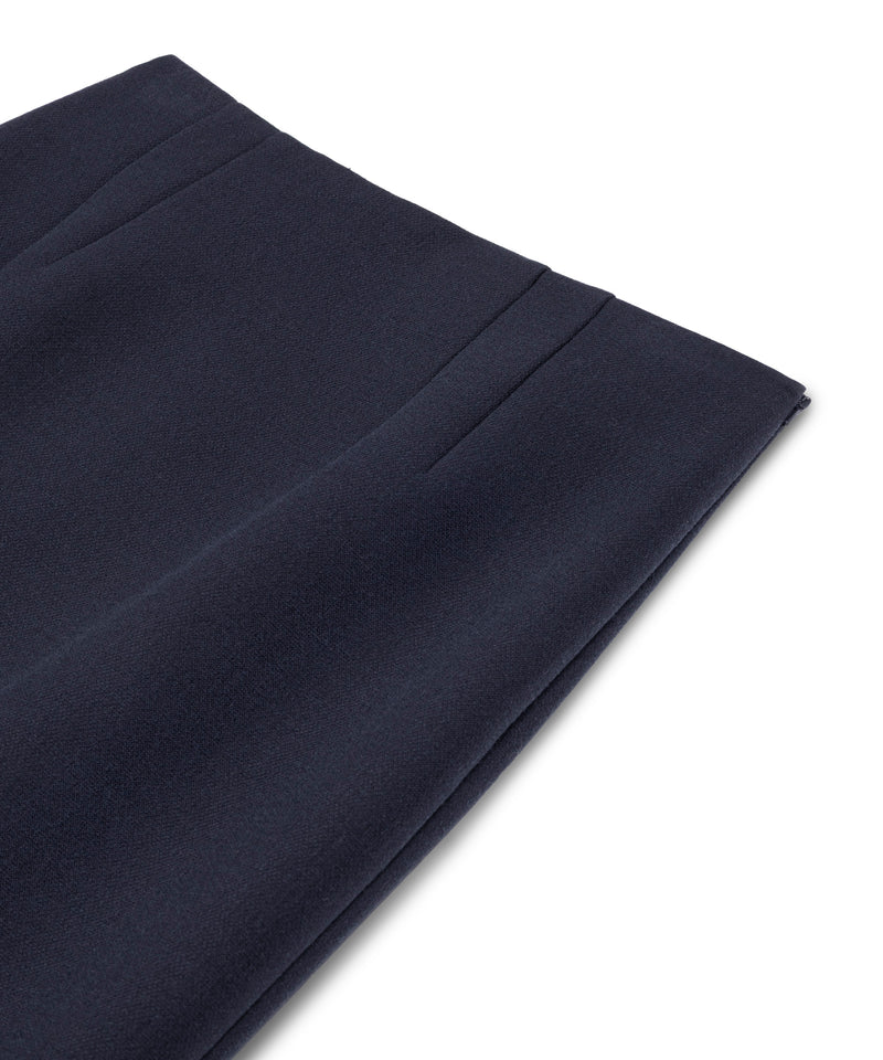 Machka Midi Skirt With Slit Navy
