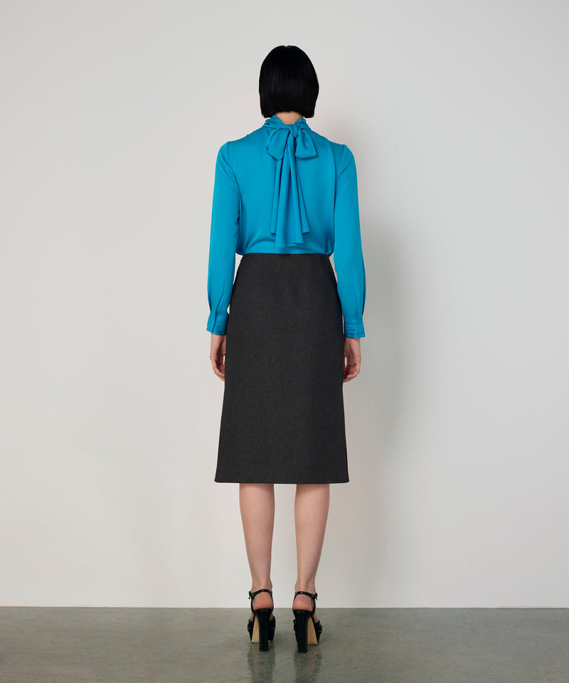 Machka Slit Skirt Anthracite