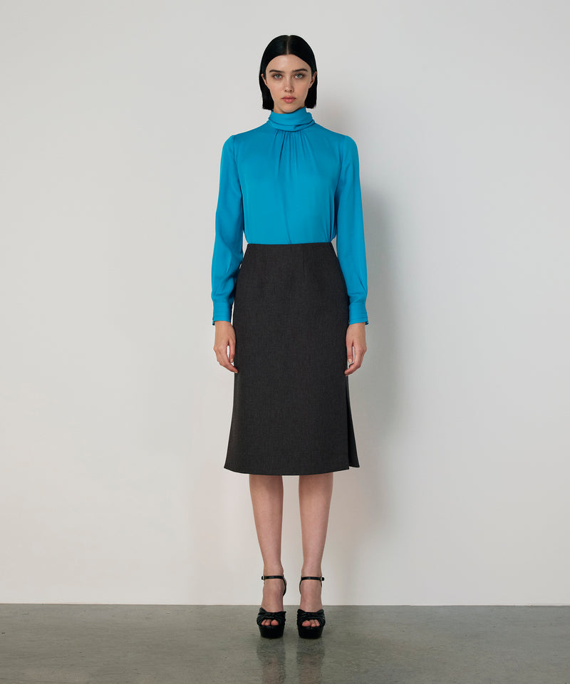 Machka Slit Skirt Anthracite