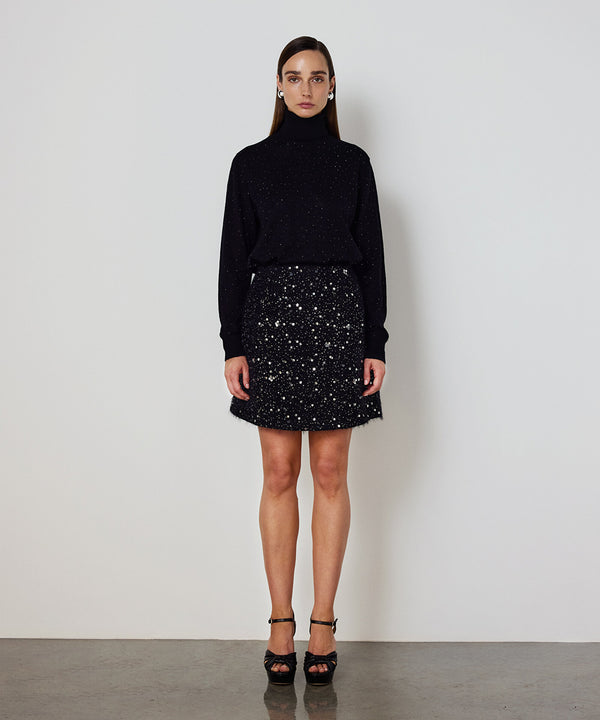 Machka Sequin Skirt Black