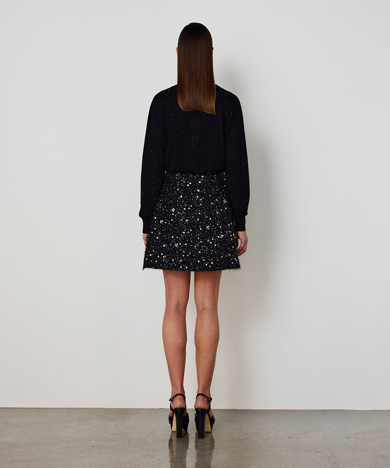Machka Sequin Skirt Black