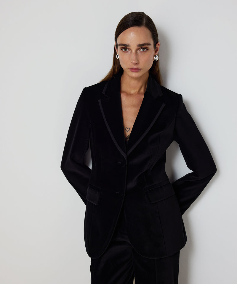 Machka Velvet Blazer Black